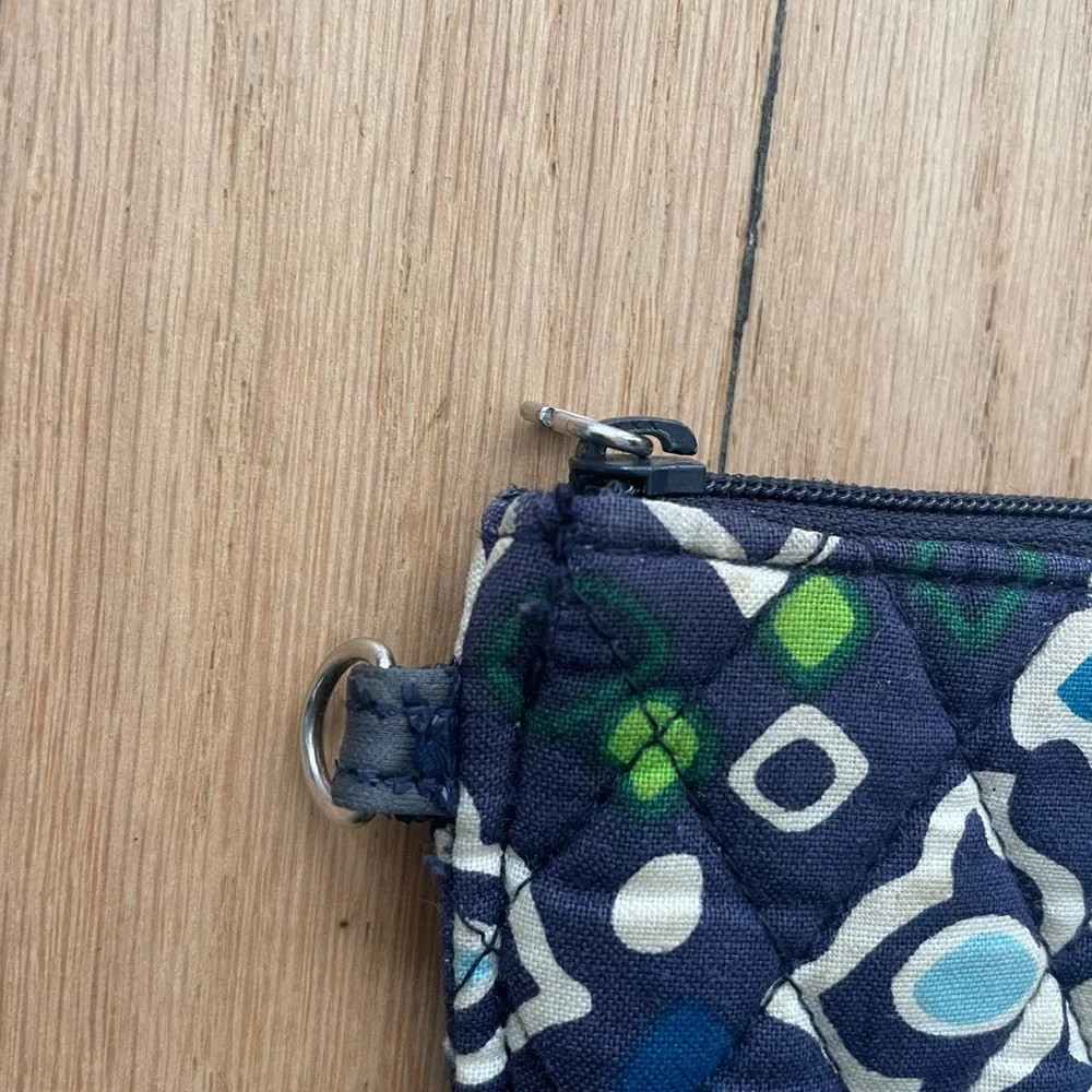 Vera Bradley Navy and Blue Geometric Cosmetic Bag